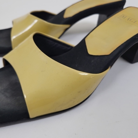 Vintage Black and Yellow Heels - Picture 8 of 10